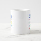 Funny Happy Vatertag Jumbo-Tasse (Vorderseite)