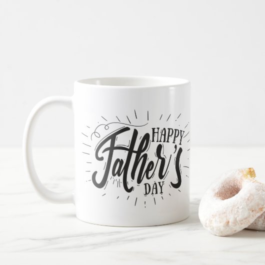 Funny Happy Vatertag Kaffee Tasse (Mit Donut)