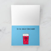 Funny Happy Vathers Day Pops Coolster Vater Mustac Karte (Innenseite)