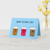 Funny Happy Vathers Day Pops Coolster Vater Mustac Karte (Gelbe Blume)