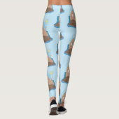 Funny happy walrus Cartoon Illustration Leggings (Rückseite)