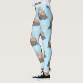 Funny happy walrus Cartoon Illustration Leggings (Links)