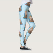 Funny happy walrus Cartoon Illustration Leggings (Rechts)