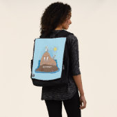 Funny happy walrus Cartoon Illustration Rucksack (Ausgewaschen)