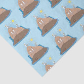 Funny happy walrus Cartoon Illustration Seidenpapier (Ausschnitt)