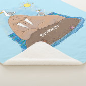 Funny happy walrus Cartoon Illustration Sherpadecke (3/4)