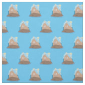 Funny happy walrus Cartoon Illustration Stoff (Muster)