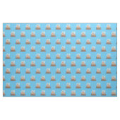 Funny happy walrus Cartoon Illustration Stoff (Fat Quarter (45,7 x 55,9 cm))