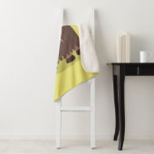 Funny happy yak aß gras Cartoon Illustration Sherpadecke (Beispiel)