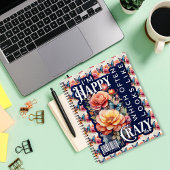 Funny Happy Zitat überall auf der Print Notizblock