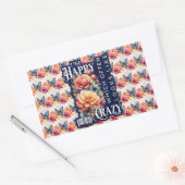 Funny Happy Zitat überall auf der Print Rechteckiger Aufkleber (Umschlag)