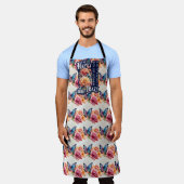 Funny Happy Zitat überall auf der Print Schürze (Getragen)