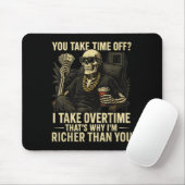 Funny Hardworking Hustle Money Halloween La Mousepad (Mit Mouse)