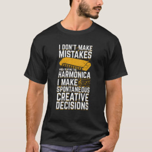 Funny Harmonica Player Geschenk T-Shirt