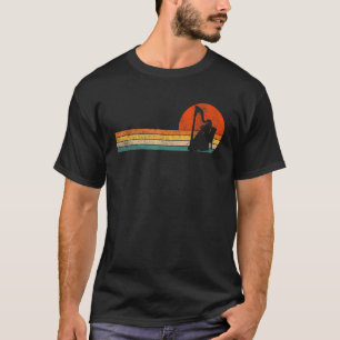 Funny Harp Player Harpist Orchestra Retro Vintage T-Shirt