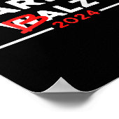 Funny Harris W 24 Harry B 2024 Meme Democratic on Poster (Ecke)