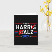 Funny Harris W 24 Harry B 2024 Meme Democratics Vo Karte (Gelbe Blume)