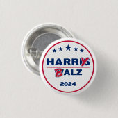 Funny Harris Walz 2024 Harry Balz 2024 Button (Vorne & Hinten)