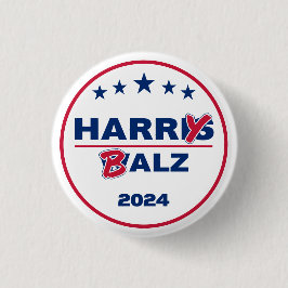 Funny Harris Walz 2024 Harry Balz 2024 Button