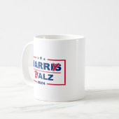 Funny Harris Walz 2024 Harry Balz 2024 Kaffeetasse (Vorderseite Links)