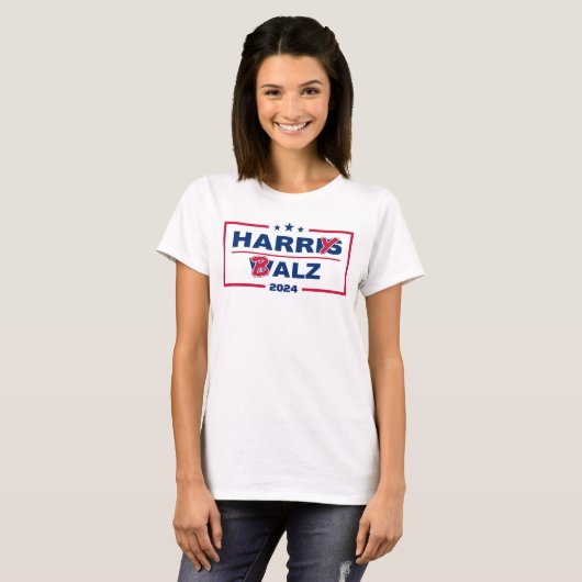 Funny Harris Walz 2024 Harry Balz 2024 T-Shirt (Vorne ganz)