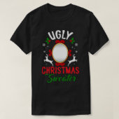 Funny hässlich Weihnachtssüßer mit Mirror Men Wome T-Shirt (Design vorne)