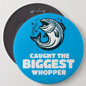 Funny hat den größten Strudel des Jahres gefangen Button (Vorne & Hinten)