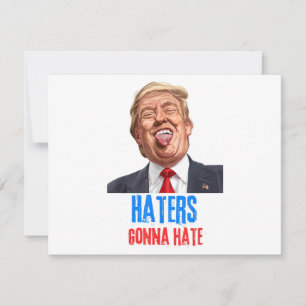 Funny Haters wird Zitate aus lustigen Sprichwort-T Dankeskarte