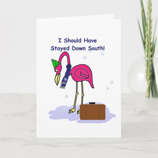 Funny hätte die Südweihnachtkarte Bleibe Karte (Vorderseite)