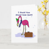 Funny hätte die Südweihnachtkarte Bleibe Karte (Gelbe Blume)