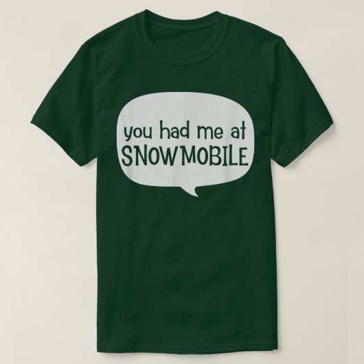 Funny hatte mich beim Snowmobile Sporting Outdoor T-Shirt (Design vorne)