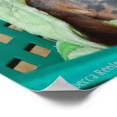 Funny Hausaufgaben mit Baby Orangutan Poster (Ecke)