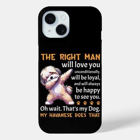 Funny Havanese Dog Case-Mate iPhone Hülle (Rückseite)