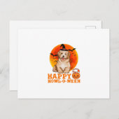 Funny Havanese Dog Halloween Happy Postkarte (Vorne/Hinten)