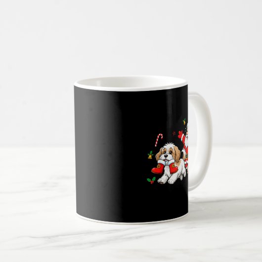 Funny Havanese Santa Claus Boots Christmas Womens  Kaffeetasse (VorderseiteRechts)