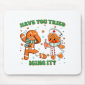 Funny Have You Tried Icing It Gingerbread Nurse Ch Mousepad (Vorne)
