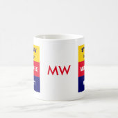 Funny HAVING MENOPAUSE MOMENT Monogram Kaffeetasse (Mittel)