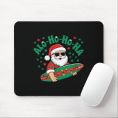 Funny Hawaiian Alo-ho-ho-ha Santa Surfing Christma Mousepad (Mit Mouse)