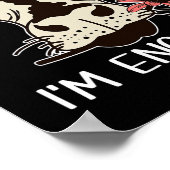 Funny Hay Y'all Ich bin Verlobte Kuh Paare vorgesc Poster (Ecke)