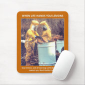 Funny Hazmat Biogefährdung Sicherheitshinweise Mousepad (Mit Mouse)