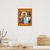 Funny Hazmat Biogefährdung Sicherheitshinweise Poster (Küche)