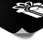 Funny He Forgot To Wrap It Christmas Pregnancy Wom Poster (Ecke)