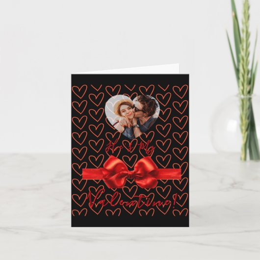 Funny He S My Valentine Womens Karte (Vorderseite)