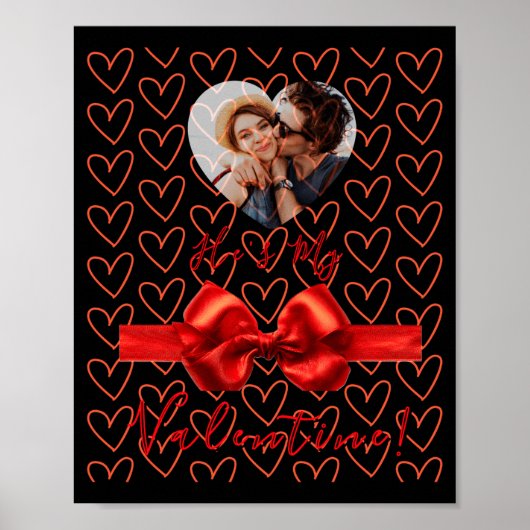 Funny He S My Valentine Womens Poster (Vorne)