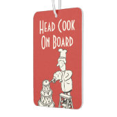 Funny Head Cook Cartoon Autolufterfrischer (Links)