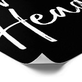 Funny Head Quote Saying For Women Fun Gag Gift Hea Poster (Ecke)