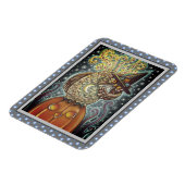 FUNNY HEADLESS HORSEMAN OWL, SLEEPY HOLLOW BIRD MAGNET (Linke Seite)