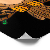 Funny Headless Owl Halloween Night Bird Costume Ea Poster (Ecke)