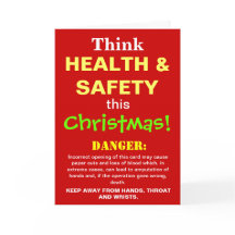 Funny Health and Safety Christmas Joof Spoof