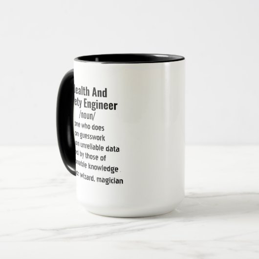 Funny Health and Safety Engineer - Geschenke zur D Tasse (Vorderseite Links)